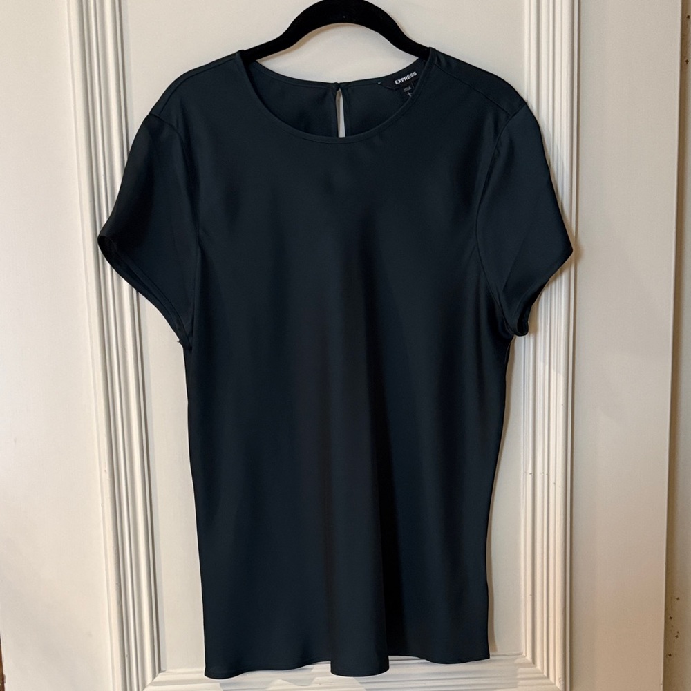 Express Classic Black Short Sleeve Top